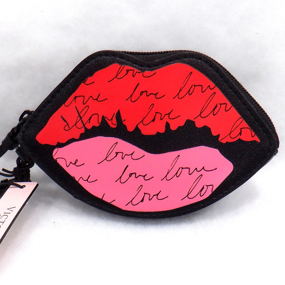 VICTORIA'S SECRET Lips Coin Wallet NWT